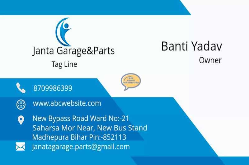 Janta Garage and Parts - Ask About Madhepura